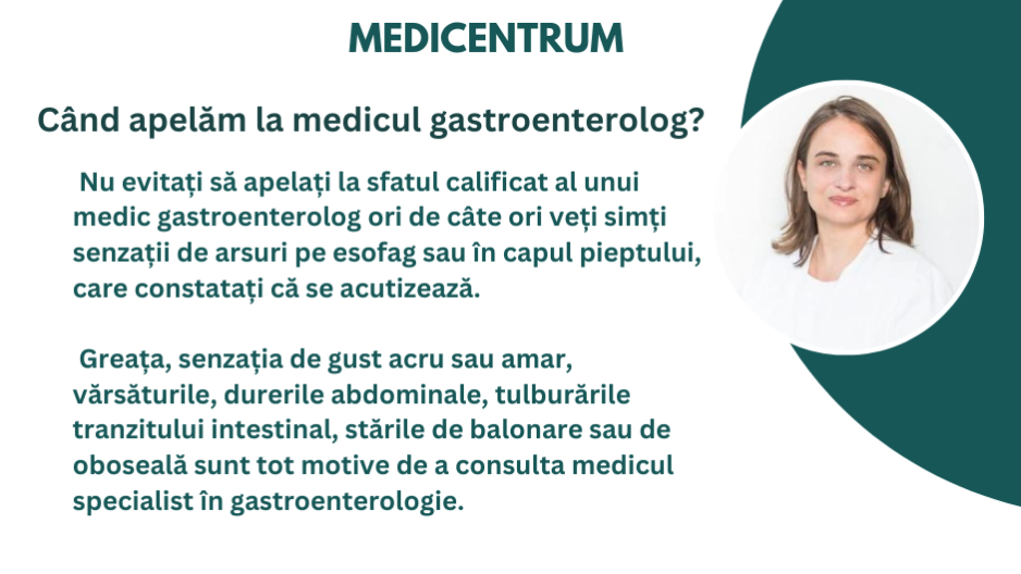 Ai primit diagnosticul Gastroenterologie