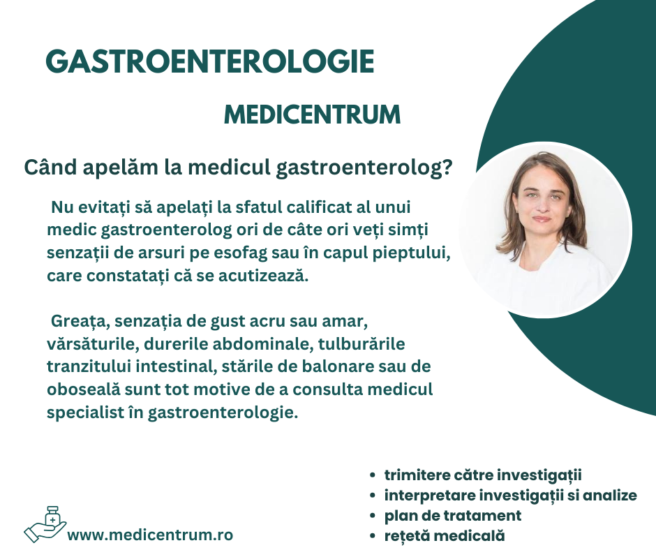 Ai primit diagnosticul Gastroenterologie