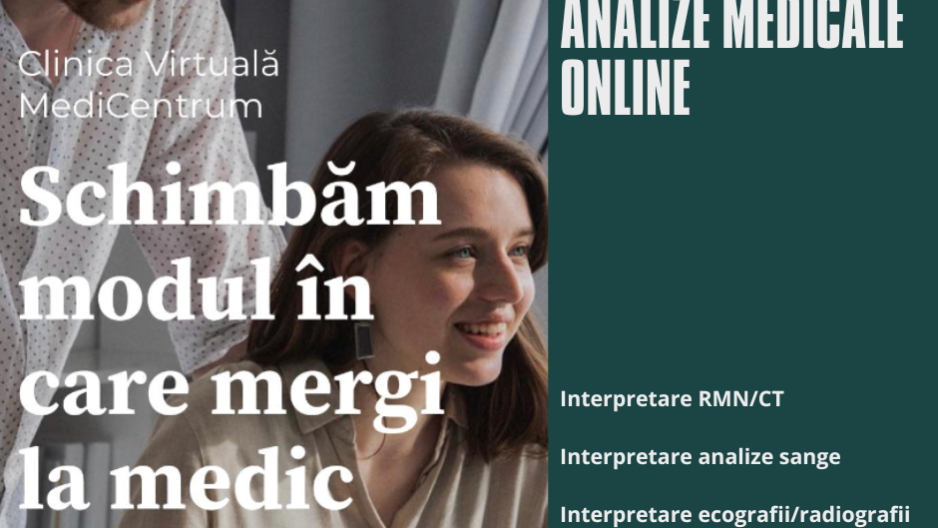 Interpretare RMN/CT Interpretare analize sange Interpretare ecografii/radiografii