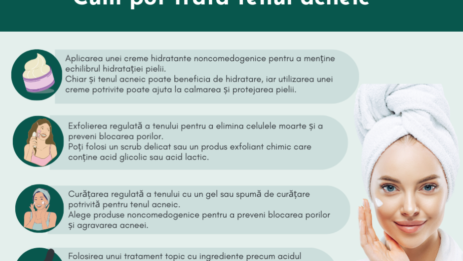 Tenul acneic Cum pot trata tenul acneic