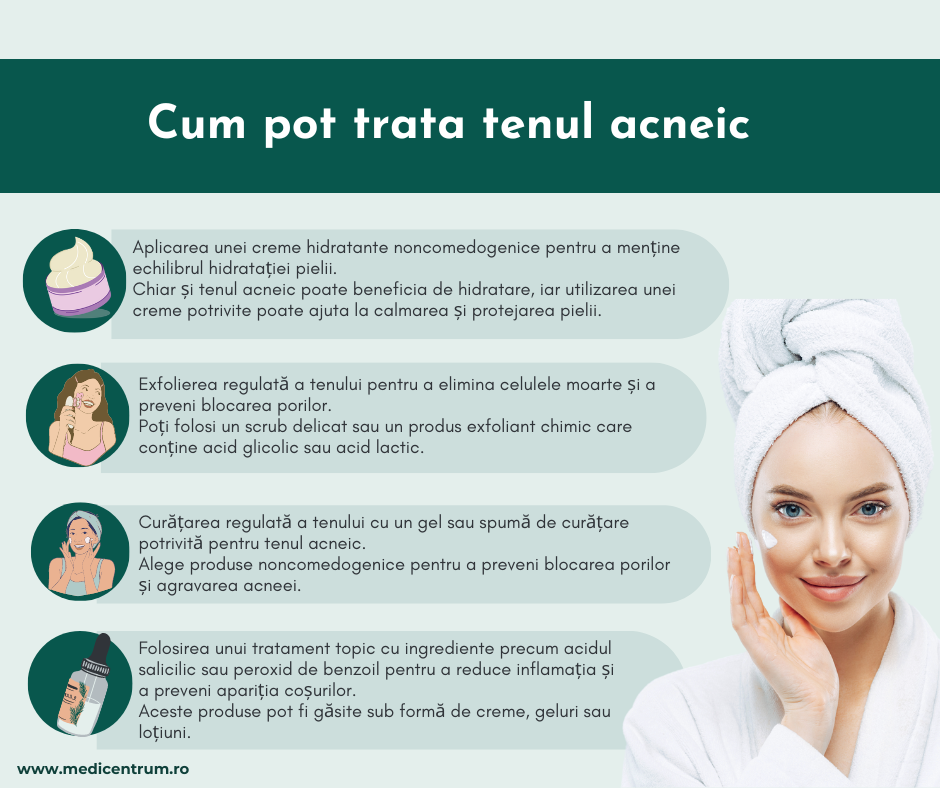 Tenul acneic Cum pot trata tenul acneic
